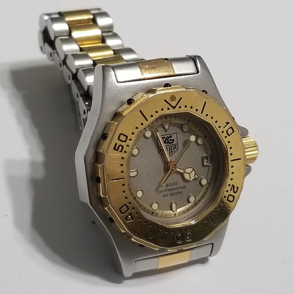Authentic Tag Heuer two tone Swiss made watch. - Picture 3 of 16